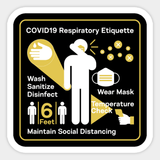 Respiratory Etiquette Sticker